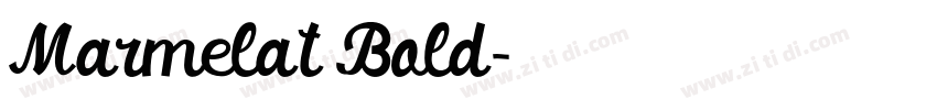 Marmelat Bold字体转换